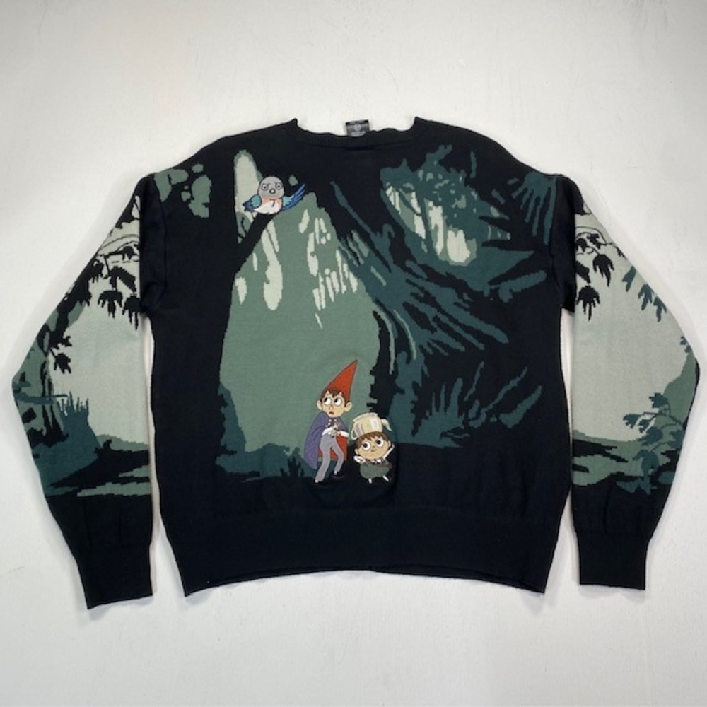 BoxLunch Over the Garden Wall Jason Funderburker Frog Cardigan Sweater Large - Picture 9 of 13